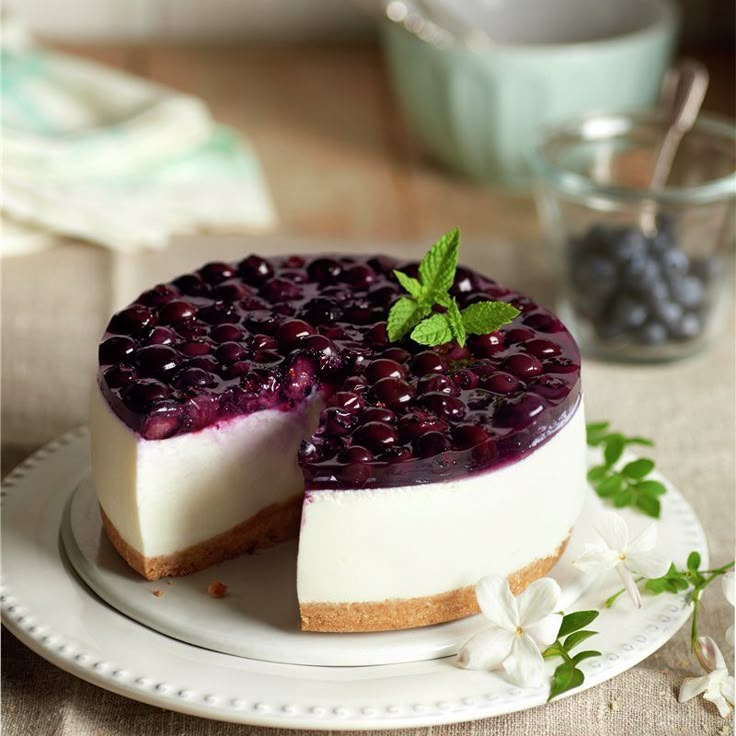 Cheesecake de arandanos